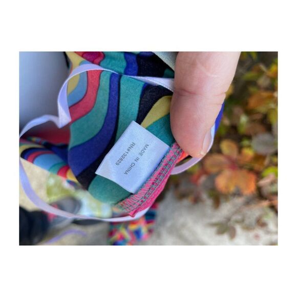 Superdown Tamera Multicolor Rainbow Trousers Pants High Waist Sz XL - Picture 14 of 16